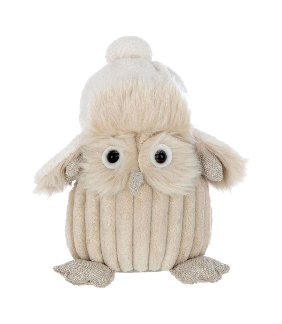 Statuette Déco Hibou Charley 26cm Beige-1