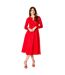 Robe mi-longue femme rouge Principles