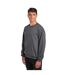 Unisex Adult Nublend Sweatshirt Black Heather Jerzees-1