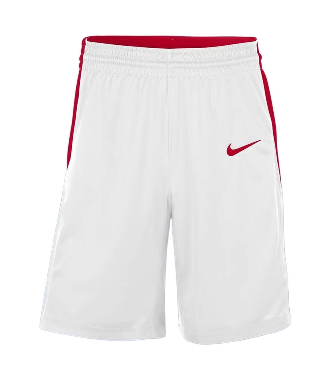 Mens Logo Basketball Shorts White Red Nike-1