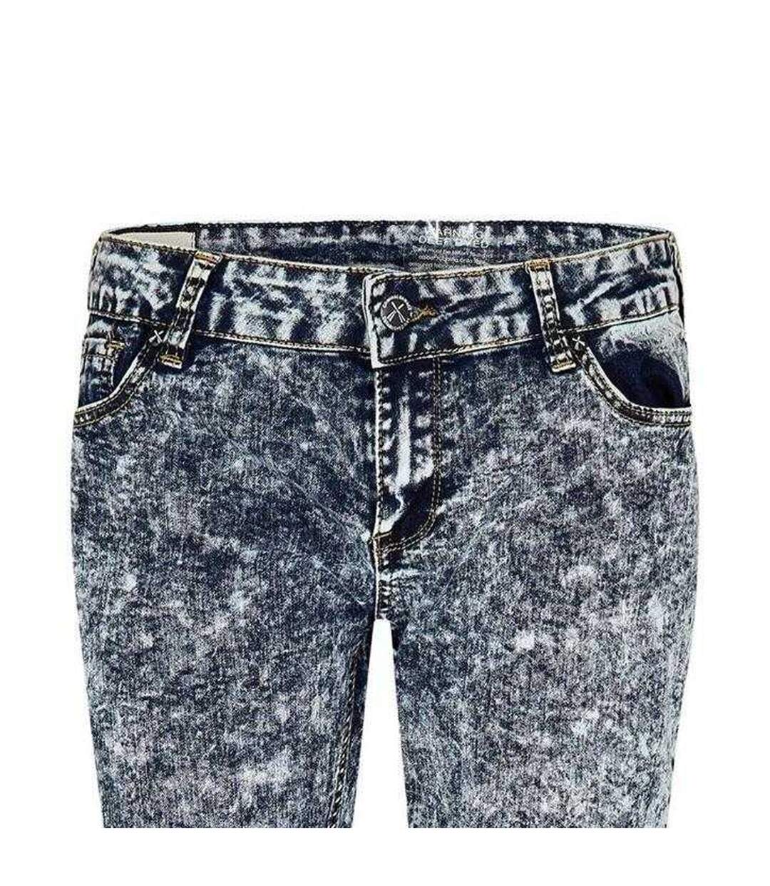 Womens/ladies Faded Super Skinny Jeans White Criminal Damage-3