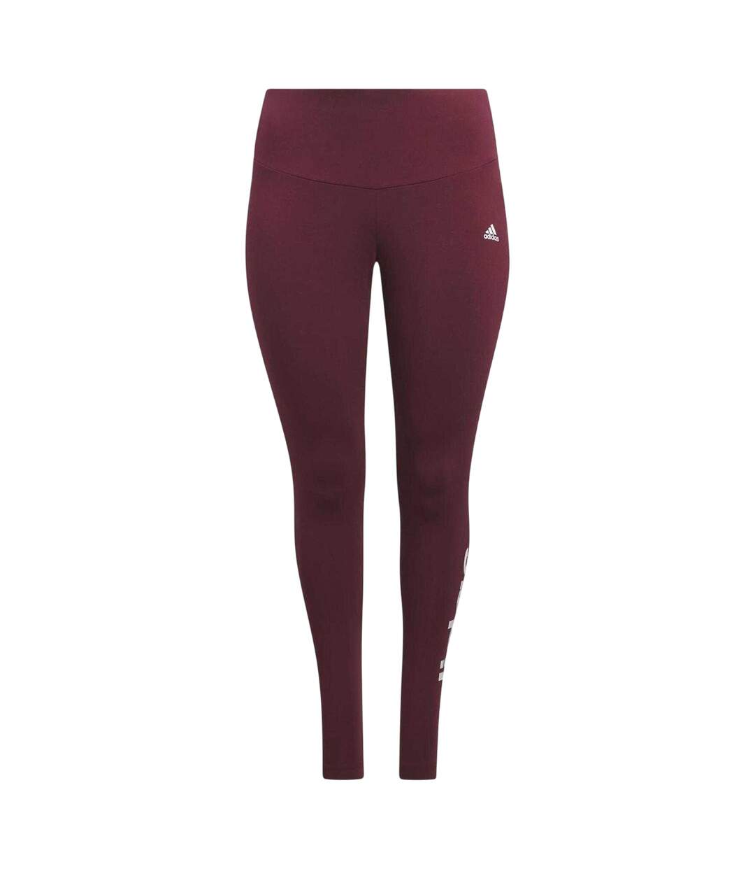 Womens/ladies Fitted Leggings Red Adidas-2