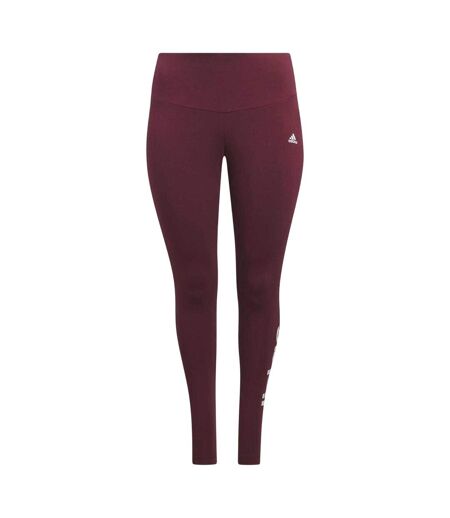 Womens/ladies Fitted Leggings Red Adidas
