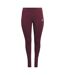 Womens/ladies Fitted Leggings Red Adidas-2
