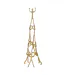 Statue Figurine en Métal Tower 147cm Doré-1