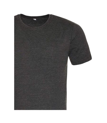 Unisex Adult Washed T-shirt Jet Black AWDis Just Ts