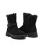 OZABI Bottines Fourrées Femme Suédine Zip et Sangle Semelle Crantée-3