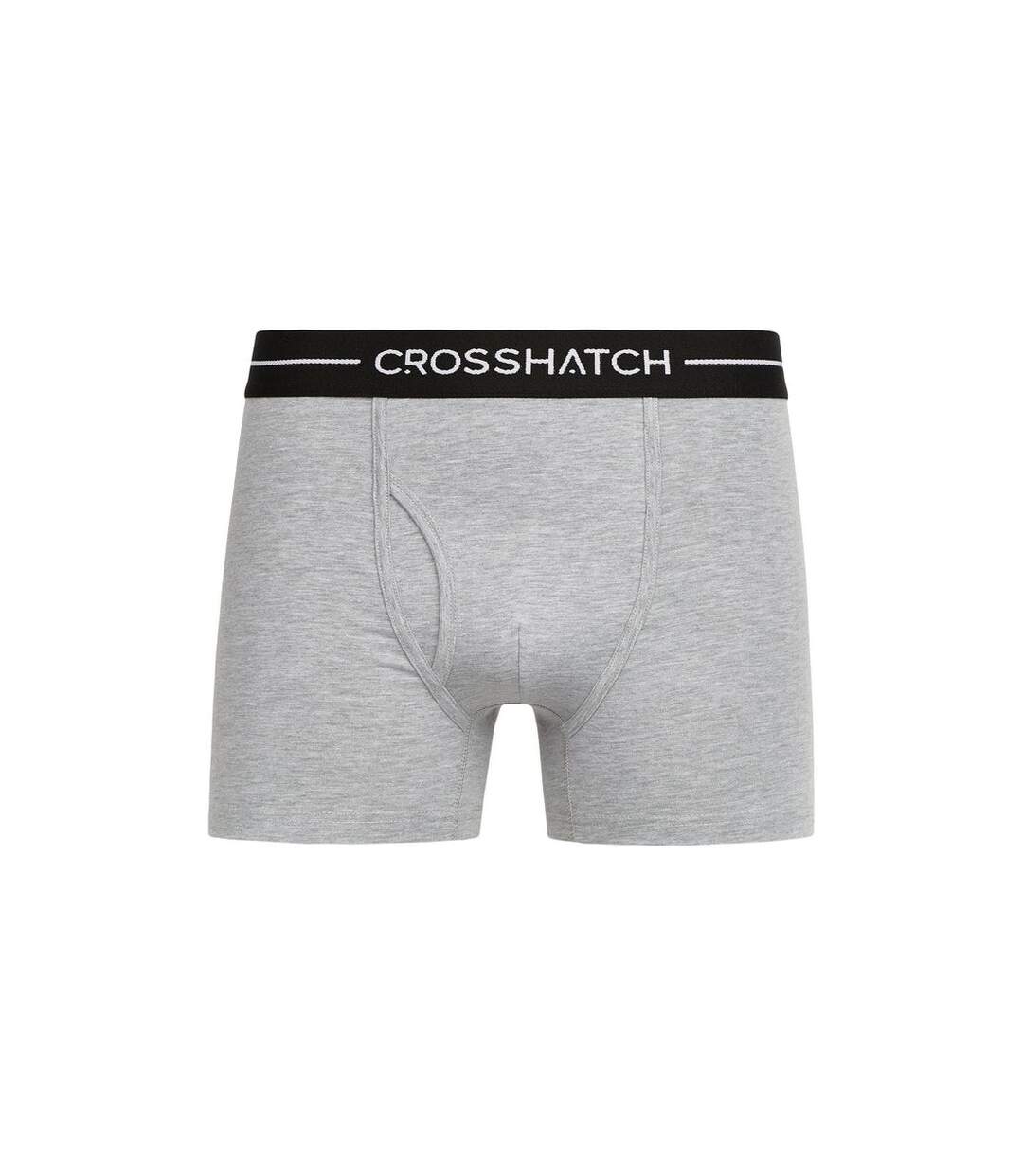 Pack of 2  Mens ambek boxer shorts  grey marl Crosshatch-3