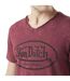 T-shirt homme col v avec traitement en coton Ron Vondutch