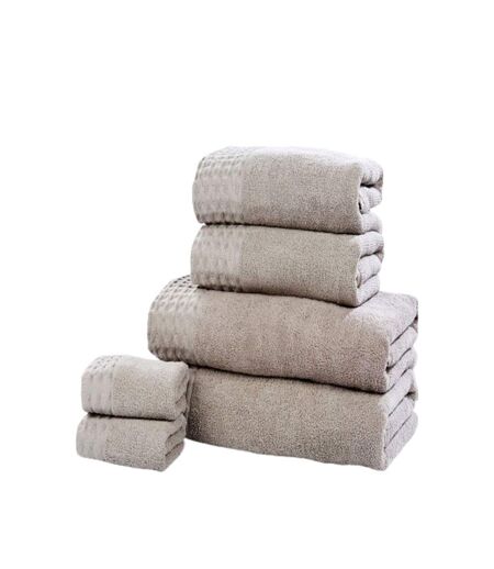 Bedding & Beyond Retreat Towel Set (Pack of 6) (Latte) (One Size) - UTAG199