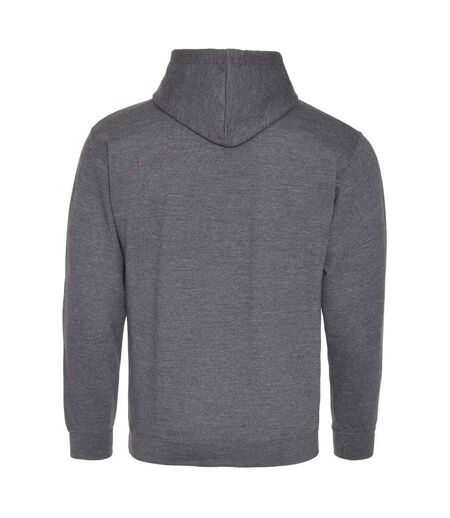 Sweatshirt varsity homme gris foncé / gris chiné Awdis