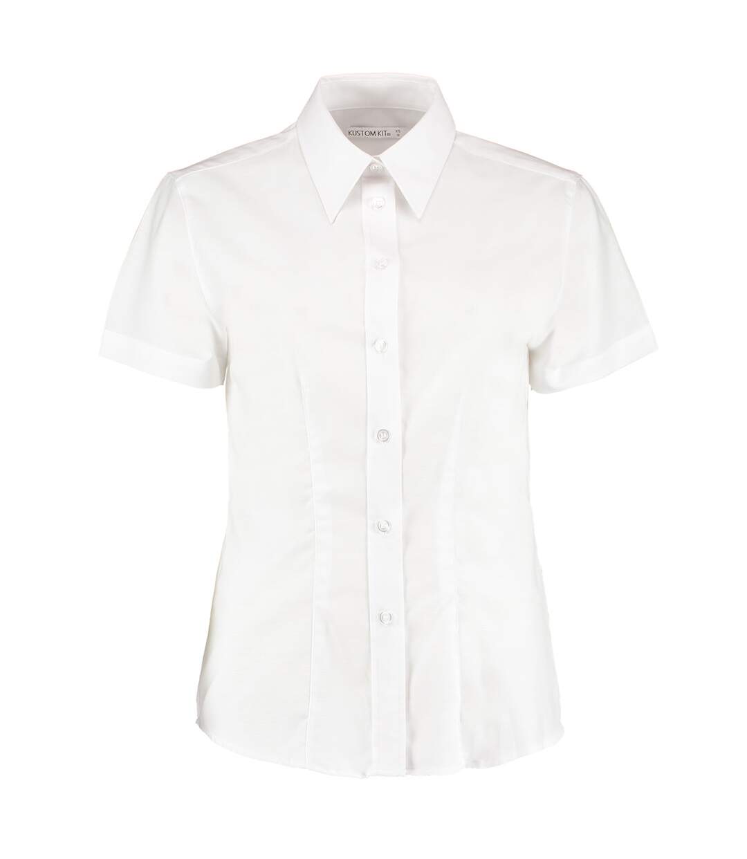 Chemisier À Manches Courtes Femme Blanc Kustom Kit-1