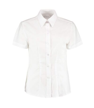 Chemisier À Manches Courtes Femme Blanc Kustom Kit