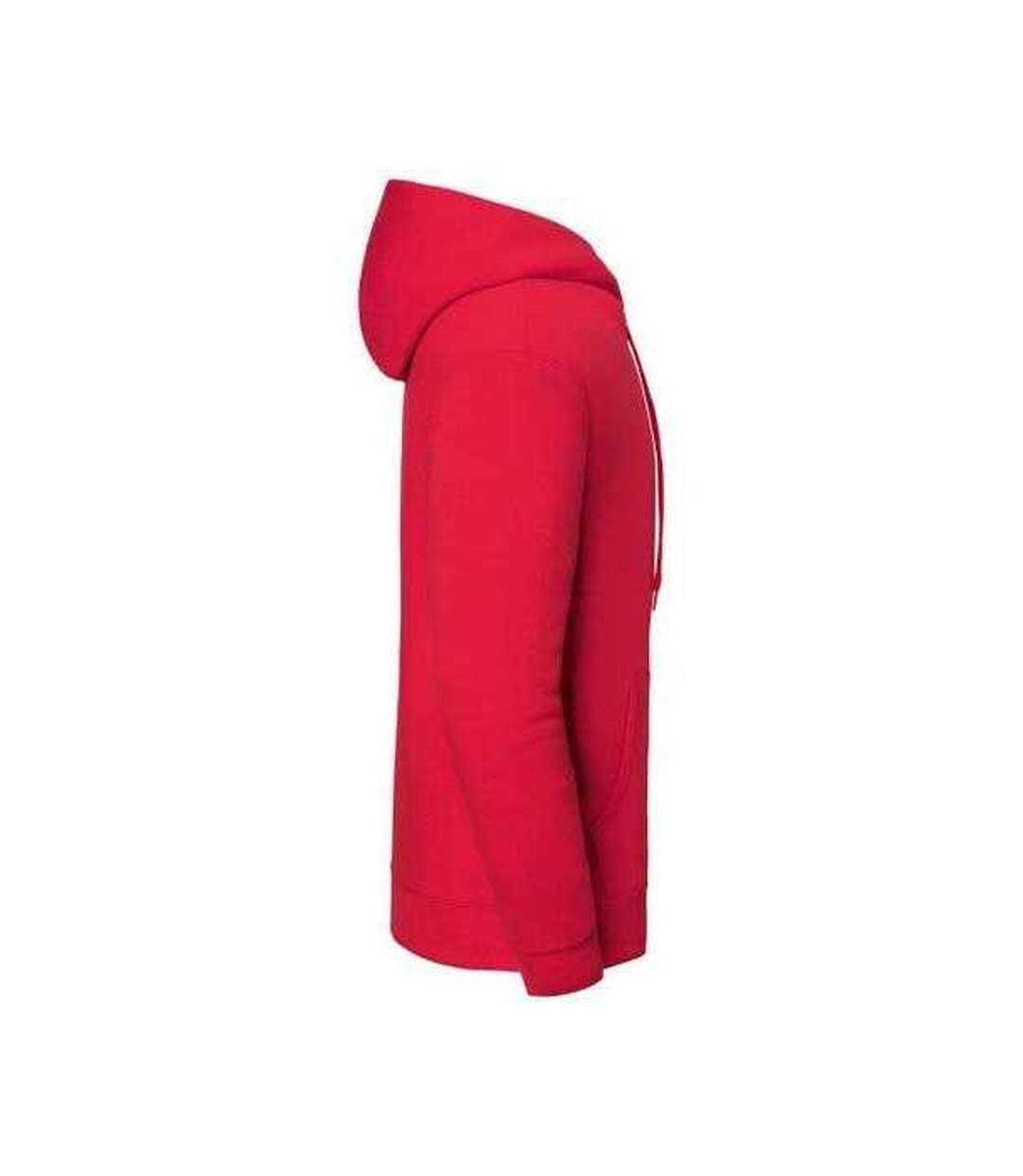 Sweat Uni À Capuche Iconic Premium Adulte Rouge Fruit Of The Loom-4