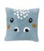 Coussin déhoussable tufté imprimé animalier funny-1