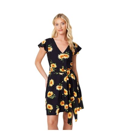 Mini robe femme noir / jaune Dorothy Perkins