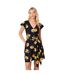 Mini robe femme noir / jaune Dorothy Perkins-1