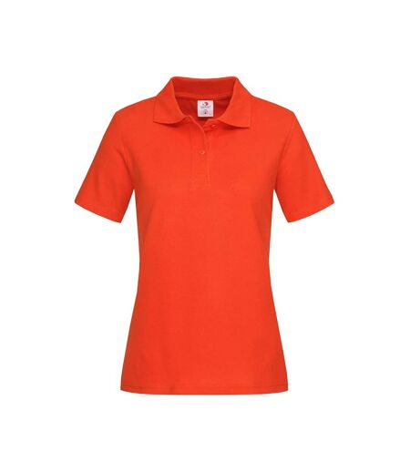 Stedman Womens/Ladies Cotton Polo (Brilliant Orange) - UTAB283