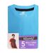 Pack Of 5  Mens Plain T-shirt  Multicoloured Keanu-3