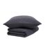 Couvre lit noir + 2 taies d'oreiller today 260x240cm-2