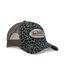 Casquette baseball Velvet avec print et broderie Leopard Kaki Vondutch-4