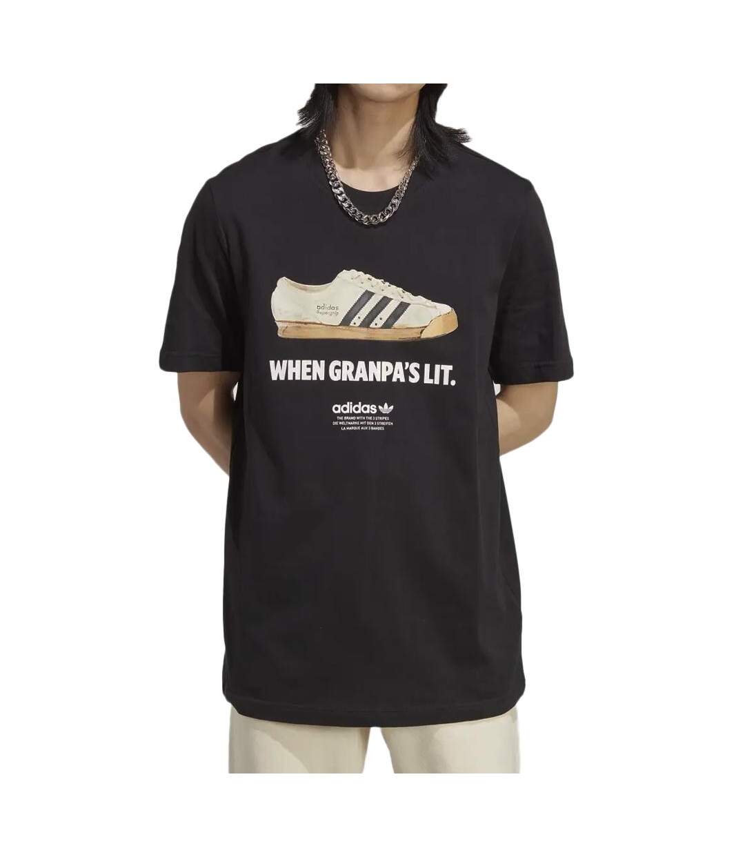 T-shirt Noir Homme Adidas New Age - XS-1