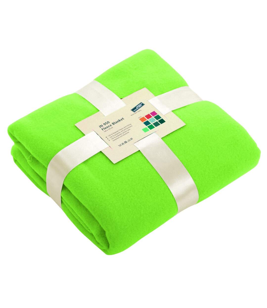 Plaid couverture polaire 130 x 170 - JN950 - vert citron-1