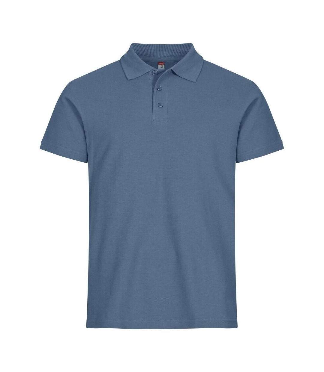 Polo Basic Homme Bleu Acier Clique-1