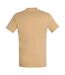 T-shirt manches courtes imperial homme beige foncé SOLS