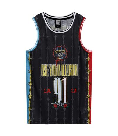 Maillot De Basket Dust N Bones Homme Noir Rouge Bleu Amplified