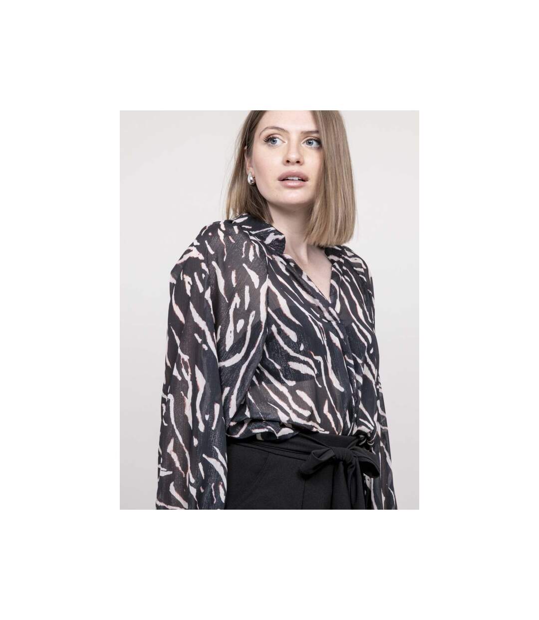 Blouse imprimée zébrée ONORINA - Dona X Lisa-3