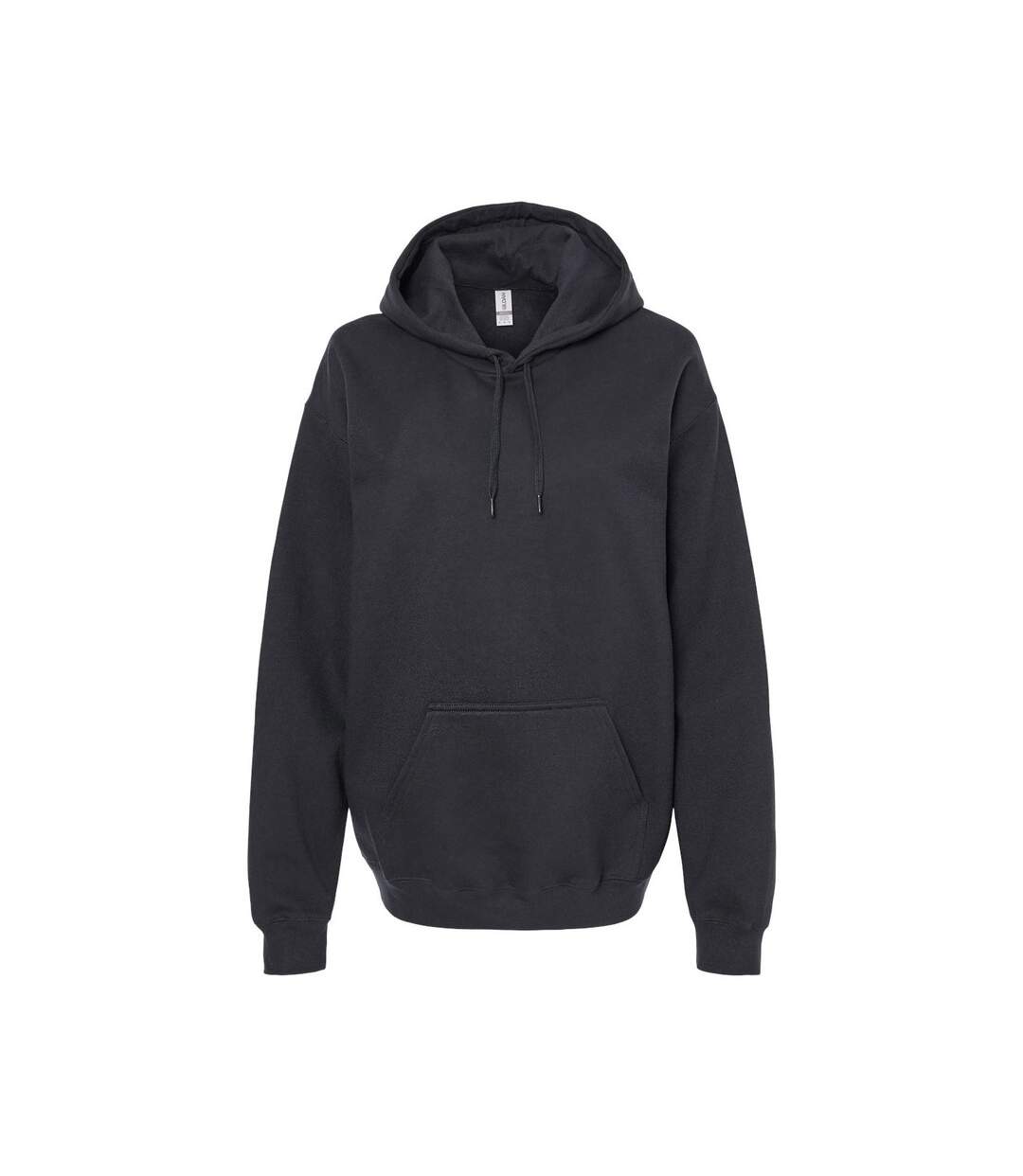 Unisex Adult Softstyle Fleece Midweight Hoodie Black Gildan-1