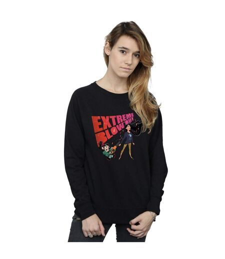 Disney - Sweat WRECK IT RALPH POCAHONTAS AND VANELLOPE - Femme (Noir) - UTBI43169