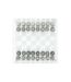 Jeu d'Echecs Verre 25cm Transparent-3