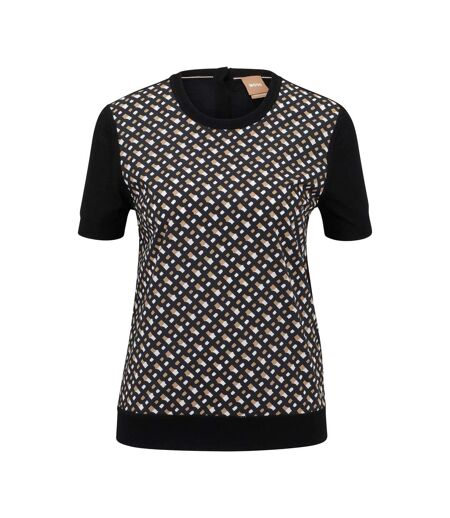 Womens/ladies Fordana Sweater Top Black Boss