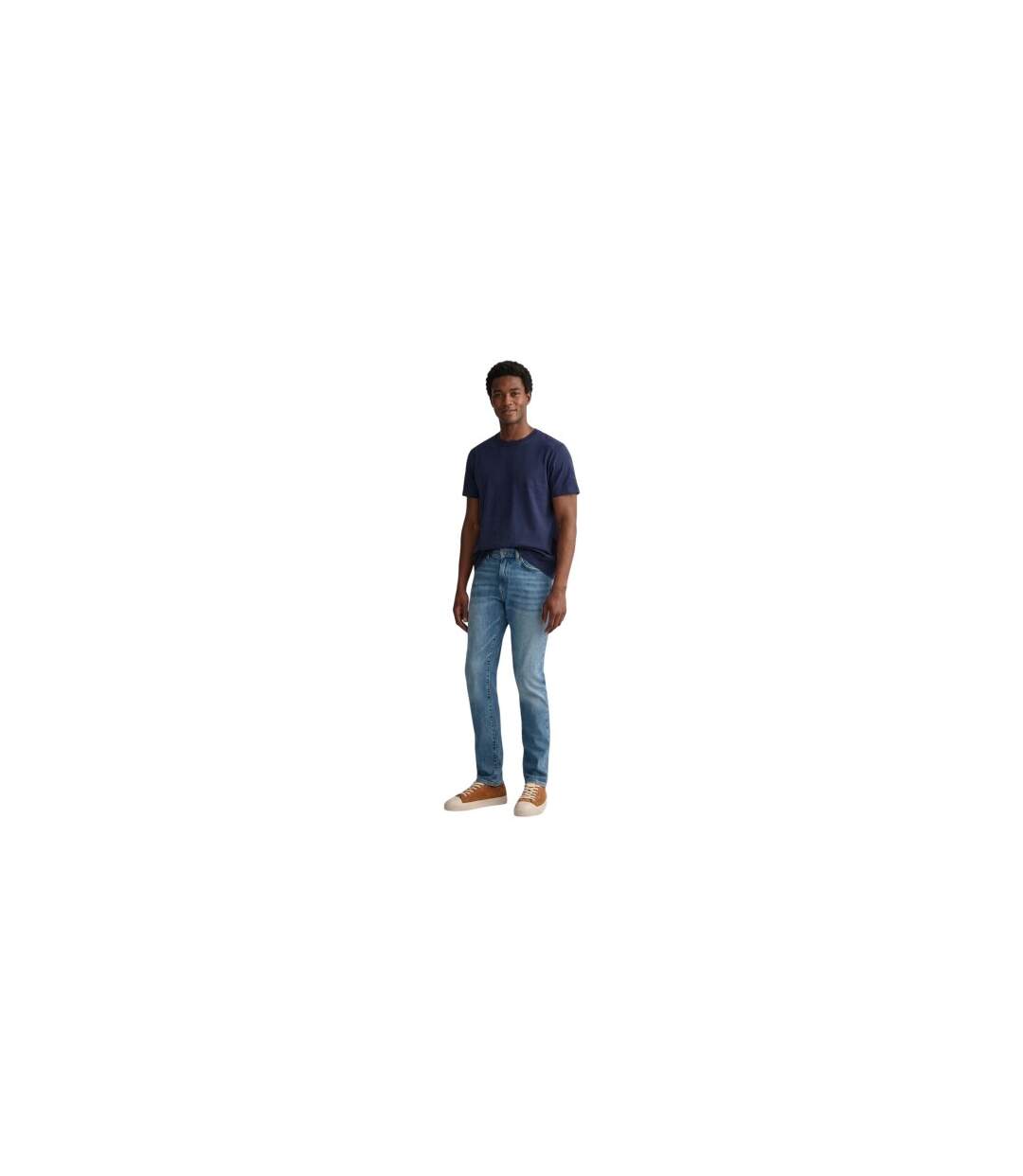 Mens Denim Slim Jeans Blue Gant-1