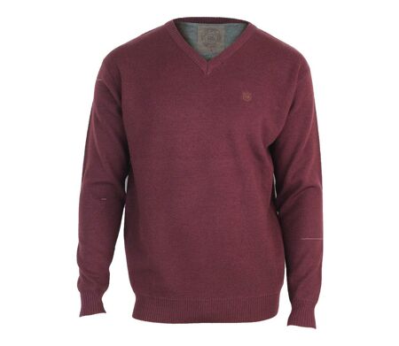 Pull col V avec laine PUL2004C