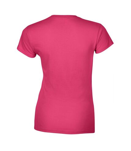 T-shirt softstyle femme rose Gildan