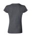 T-shirt À Manches Courtes Femme Gris Foncé Chiné Gildan-2