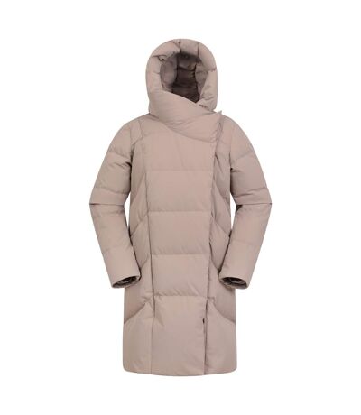 Womens/ladies Cosy Extreme Ii Wrap Down Jacket Taupe Mountain Warehouse