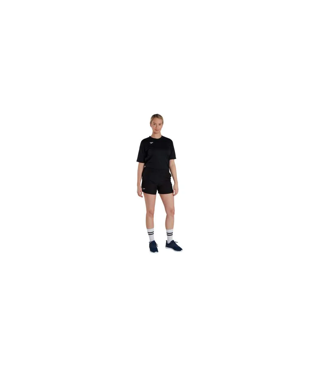 Womens/ladies Club Shorts Black Speedo-1