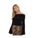 Womens/ladies Bouclé Bandeau Jumper Black I Saw It First-1