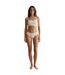 Womens/ladies Logo Cotton Stretch Briefs White Lacoste-4