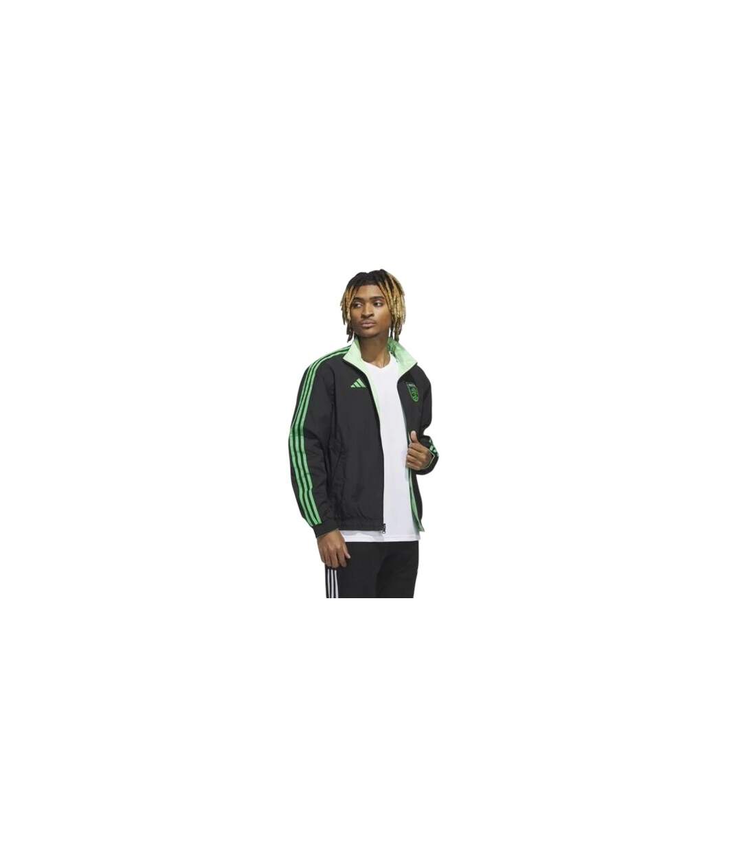 Mens Adidas Reversible Track Jacket Black Austin FC-1
