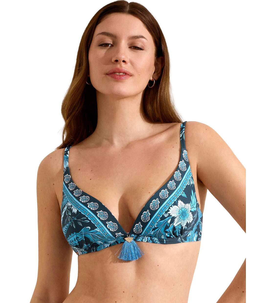 Haut maillot de bain décolleté préformé sans armatures ACANTHUS Selmark Mare-1