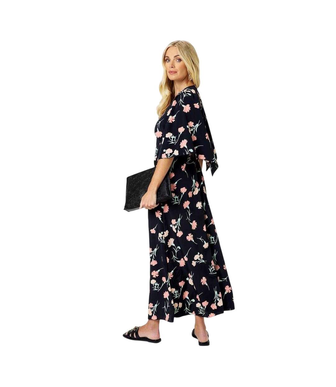 Womens/ladies Archive Midi Dress Multicoloured Biba-3