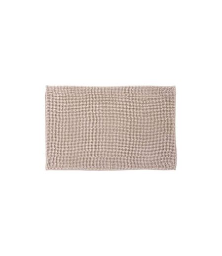 Tapis de Salle de Bain Chenille 50x80cm Beige