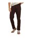 Mens Fleece Open Hem Straight Leg Jogging Bottoms Chocolate Brave Soul-2
