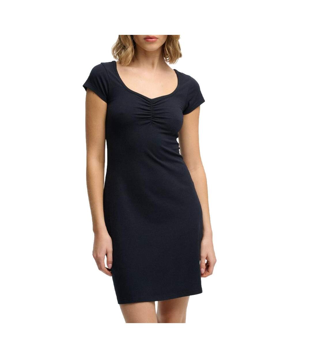 Robe marine femme superdry jersey-1