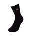 Womens/ladies Script Logo Socks Black Pink Off White-2